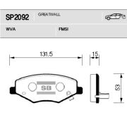 Колодки перед SP2092 Lifan X60; Chery Tiggo (06-)