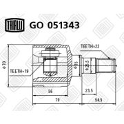 ШРУС внутр GO-051343  matiz AT