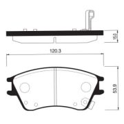 Колодки перед 58115-2D000 (58101-2D000) elantra XD (R13)