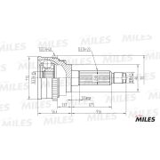 ШРУС GA20080 matiz 23x19 ABS