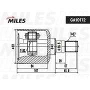 ШРУС внутр GA10172 33x27 лев tucson JM