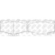 Колодки перед PN1387 LAND CRUISER 70/80/90/4 RUNNER 87-