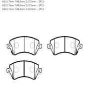 Колодки перед HP5145 COROLLA 01 -