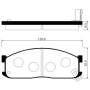 Колодки перед HP1010 besta