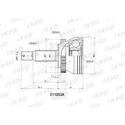 ШРУС 311053A  26x62x27  tucson JM